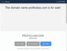 Tablet Screenshot of profitclass.com